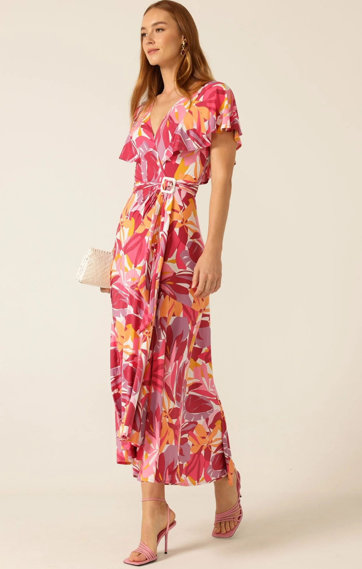 TROPICANA POP WRAP DRESS - Image 4