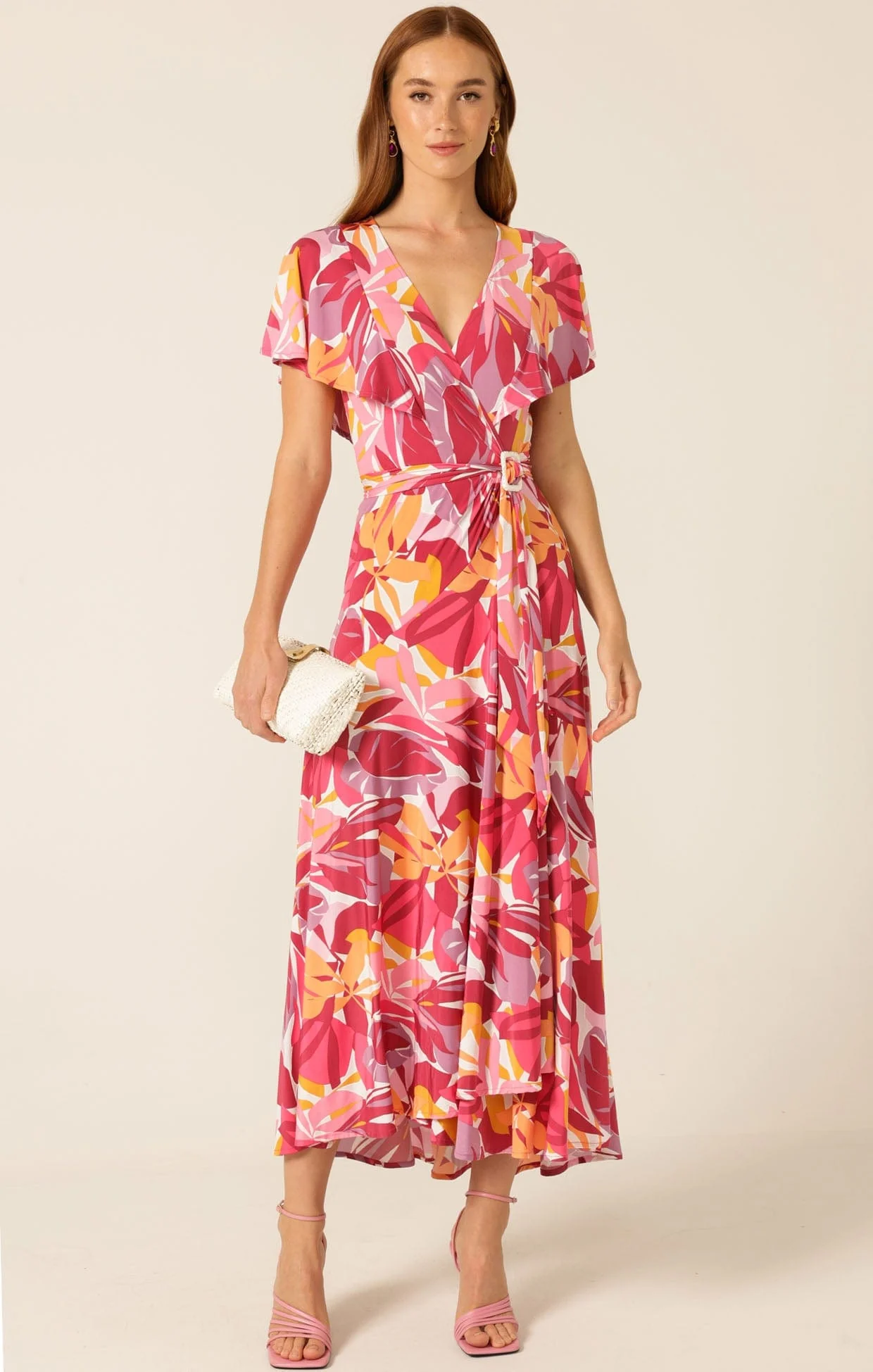 TROPICANA POP WRAP DRESS - Image 5