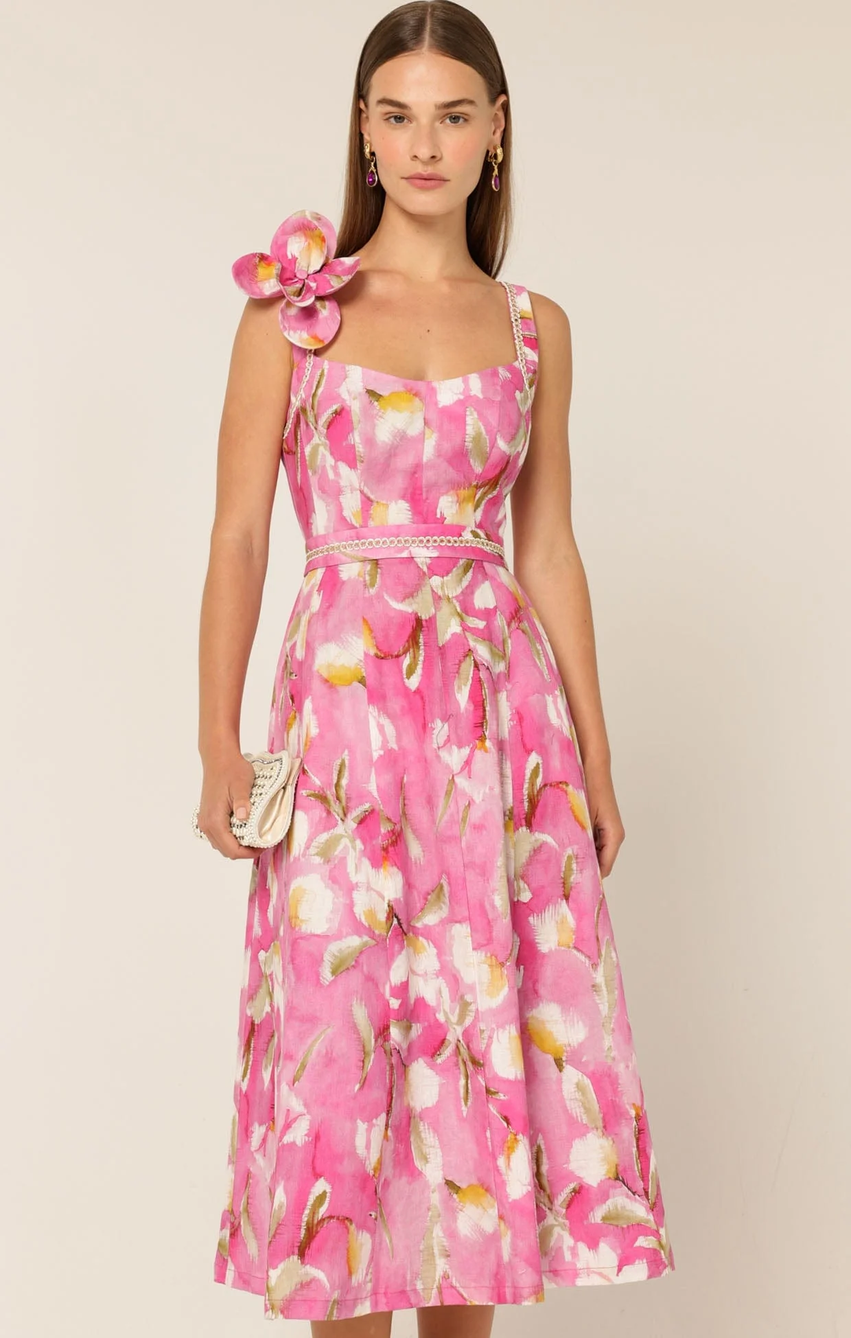 TULIP ROSE MIDI DRESS - Image 3