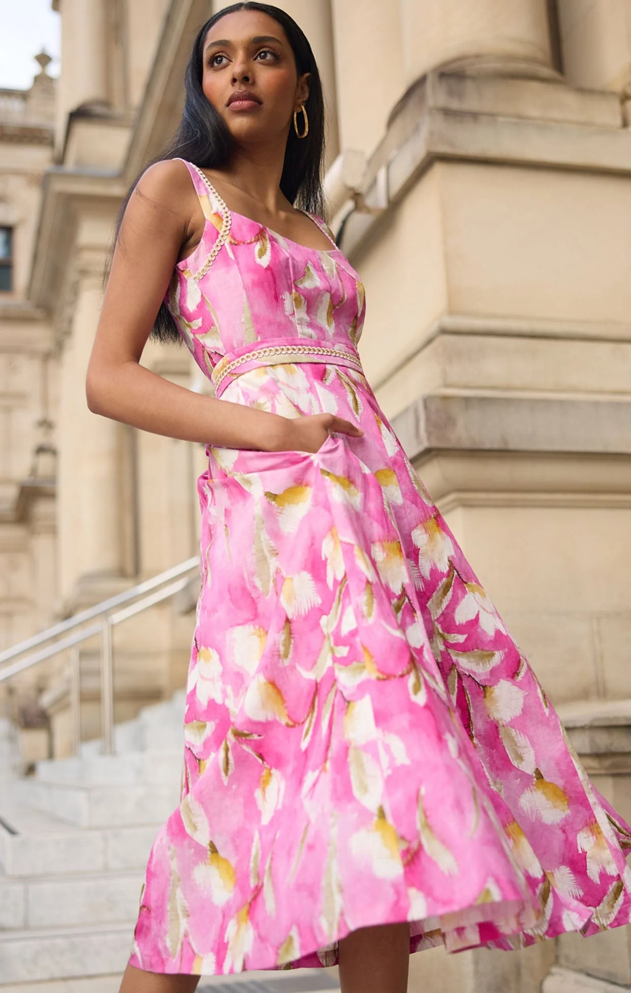TULIP ROSE MIDI DRESS - Image 5