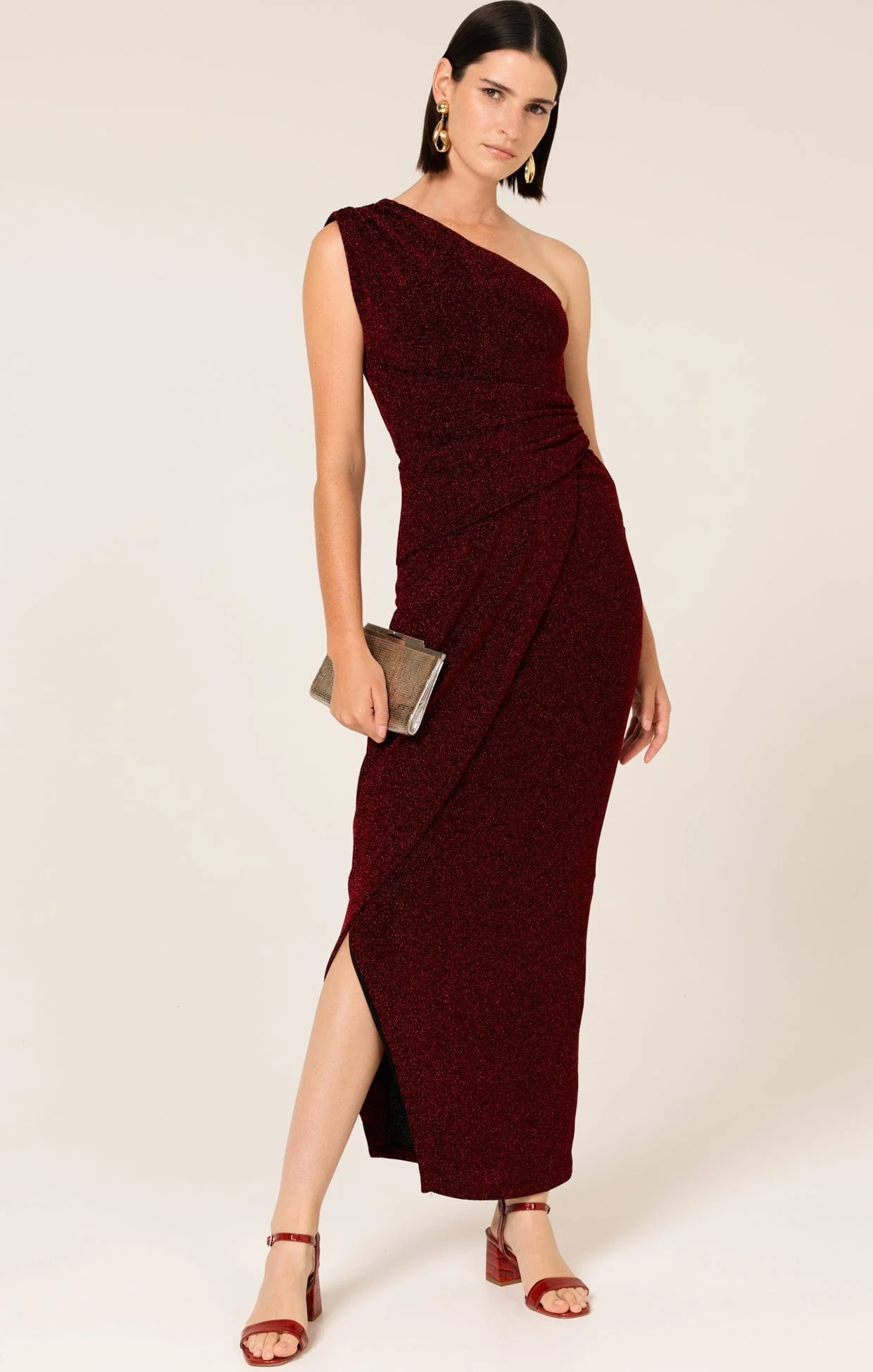 VALEDICTORY DRESS IN RUBY