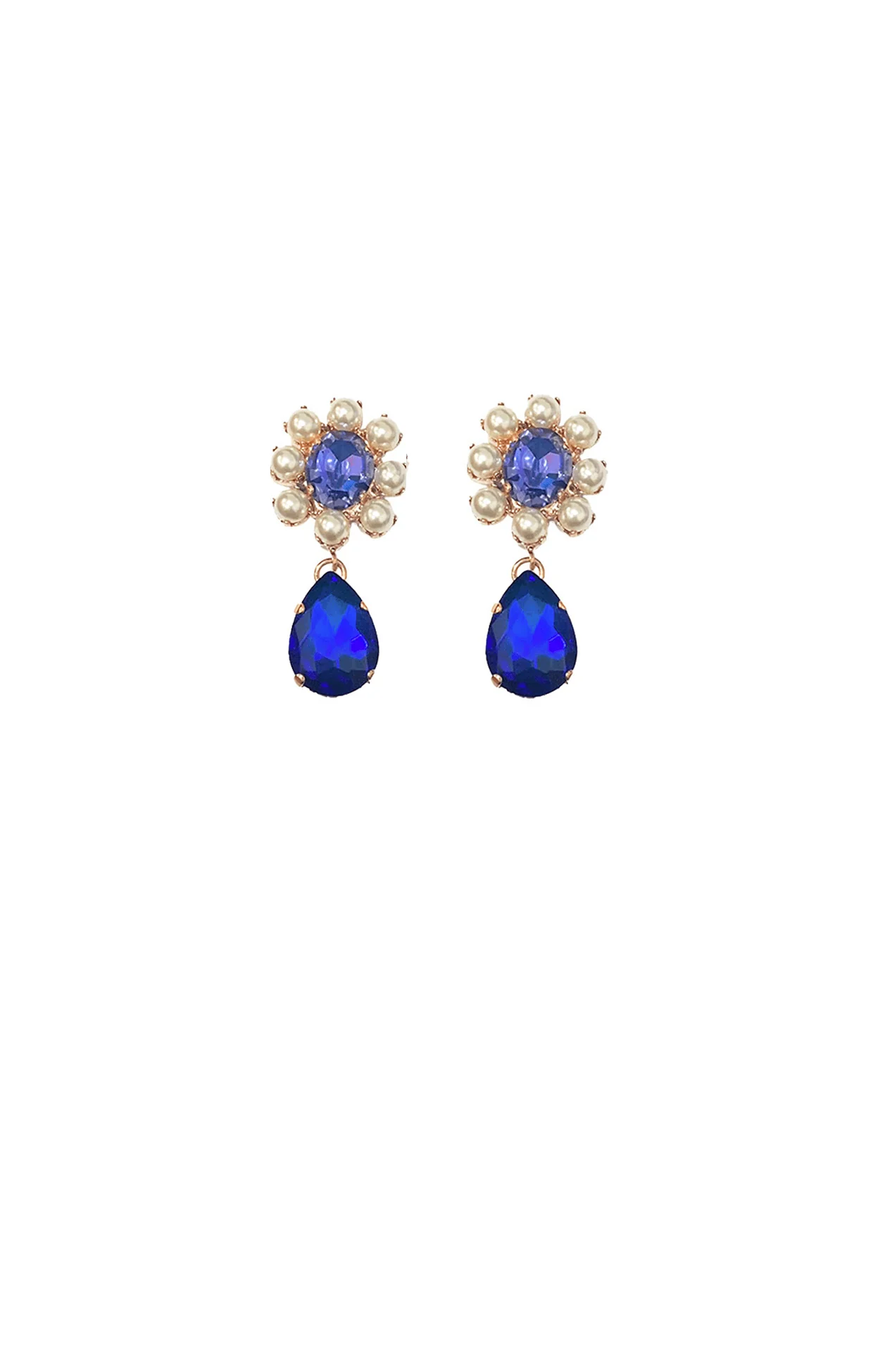 ZURICH EARRINGS IN SAPPHIRE PEARL